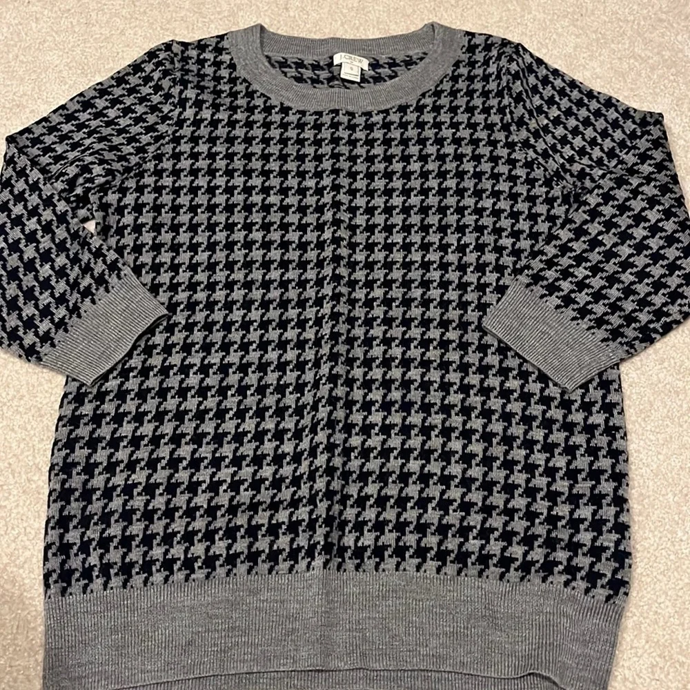 Jcrew houndstooth sweater